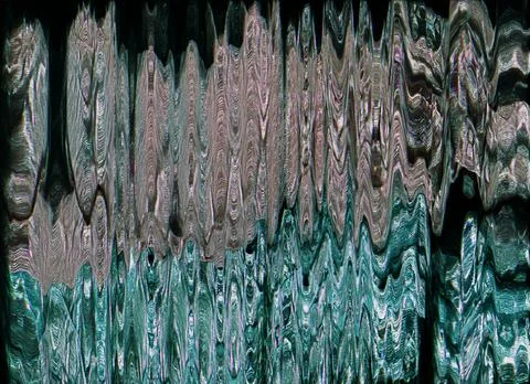 Glitch noise texture digital artifacts gray green Foto stock
