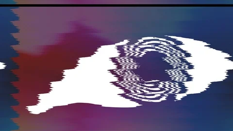 Glitch noisy eye Stock Footage 93836922