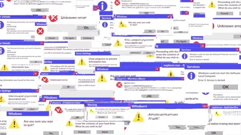 Glitch Old System Error Logo Catálogo de After Effects