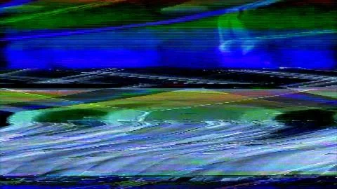 Glitch Old TV Screen Background Illustration
