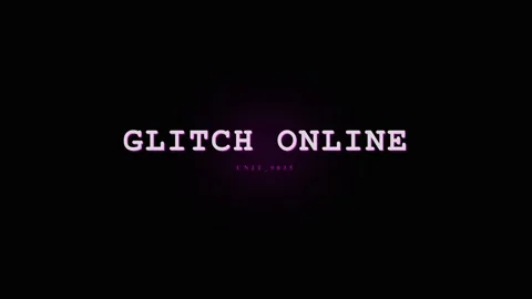 Glitch Online Text Effect with Digital Distortion and Purple Glow on Black .. Stock Footage 331568371