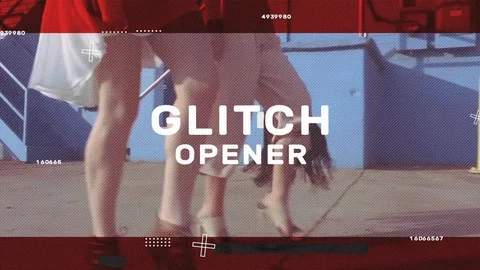 Glitch Opener Stock After Effects
