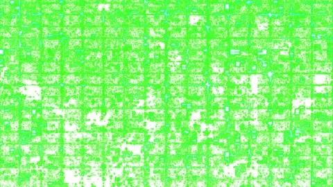 Glitch Over Grid - Digital Breakdown Sequence Grid Pattern Tile Stock Footage 302117578
