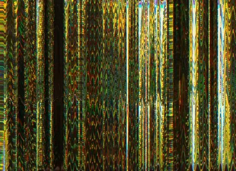 Glitch overlay Distorted display Multicolor gradient Stock Illustration