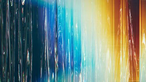 Glitch overlay Distorted display Multicolor gradient Stock Illustration