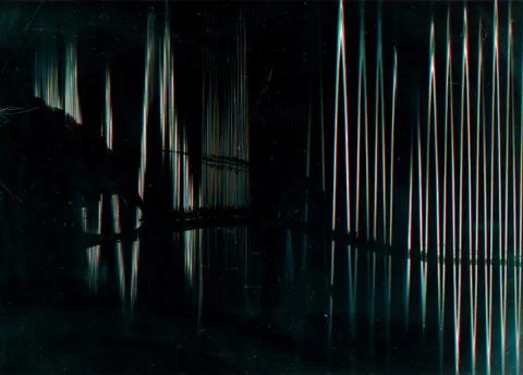 Glitch overlay effect scratched background dust Illustrazione stock
