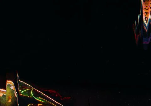 Glitch overlay flare effect digital background Illustrazione stock