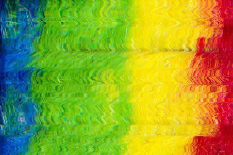 Glitch overlay screen damage multicolor stripes Stock Photos