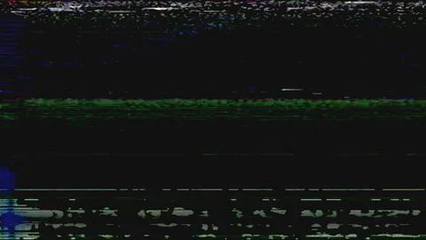 Glitch overlay static noise vhs distortion texture Stock Illustration