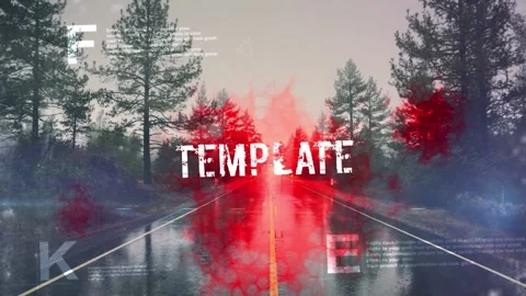 Glitch Parlax Slideshow Stock After Effects