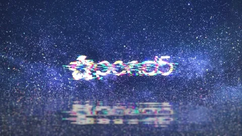 Glitch Particles Logo Catálogo de After Effects