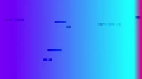 Glitch pattern on ice blue background with pink trim Stock Footage 253215819
