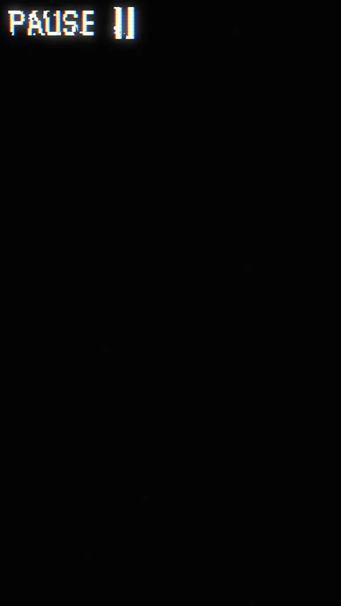 Glitch Pause Symbol Vertical Screen Loop Animation Stock Footage 336926997