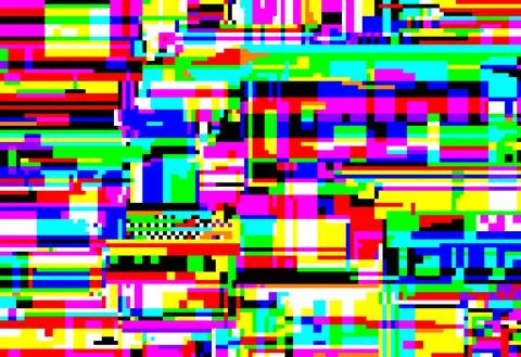 Glitch pixel background Stock Illustration