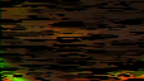 Glitch, pixel noise on the screen, computer generated. Bad Signal. 3d rendering Stock Footage 125901331