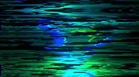 Glitch, pixel noise on the screen, computer generated. Bad Signal. 3d rendering Illustrazione stock