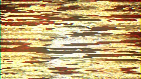Glitch, pixel noise on the screen, computer generated. Bad Signal. 3d rendering Illustrazione stock