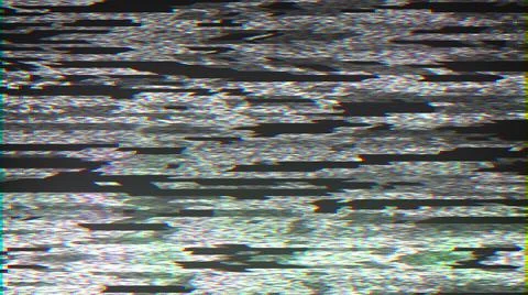 Glitch, pixel noise on the screen, computer generated. Bad Signal. 3d rendering Illustrazione stock