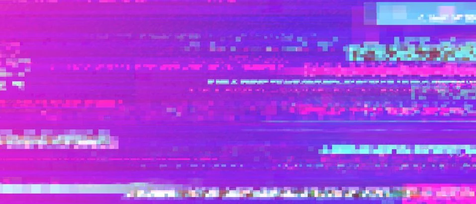 Glitch pixelated artifacts background Illustration