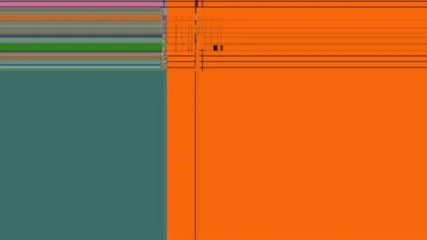 Glitch, pixels, stripes, square shapes and distortions computer. LOOP Stock Footage 117642422