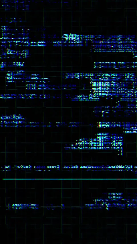 Glitch Programming Code Screen with Digital Software Errors 動画素材 341362438