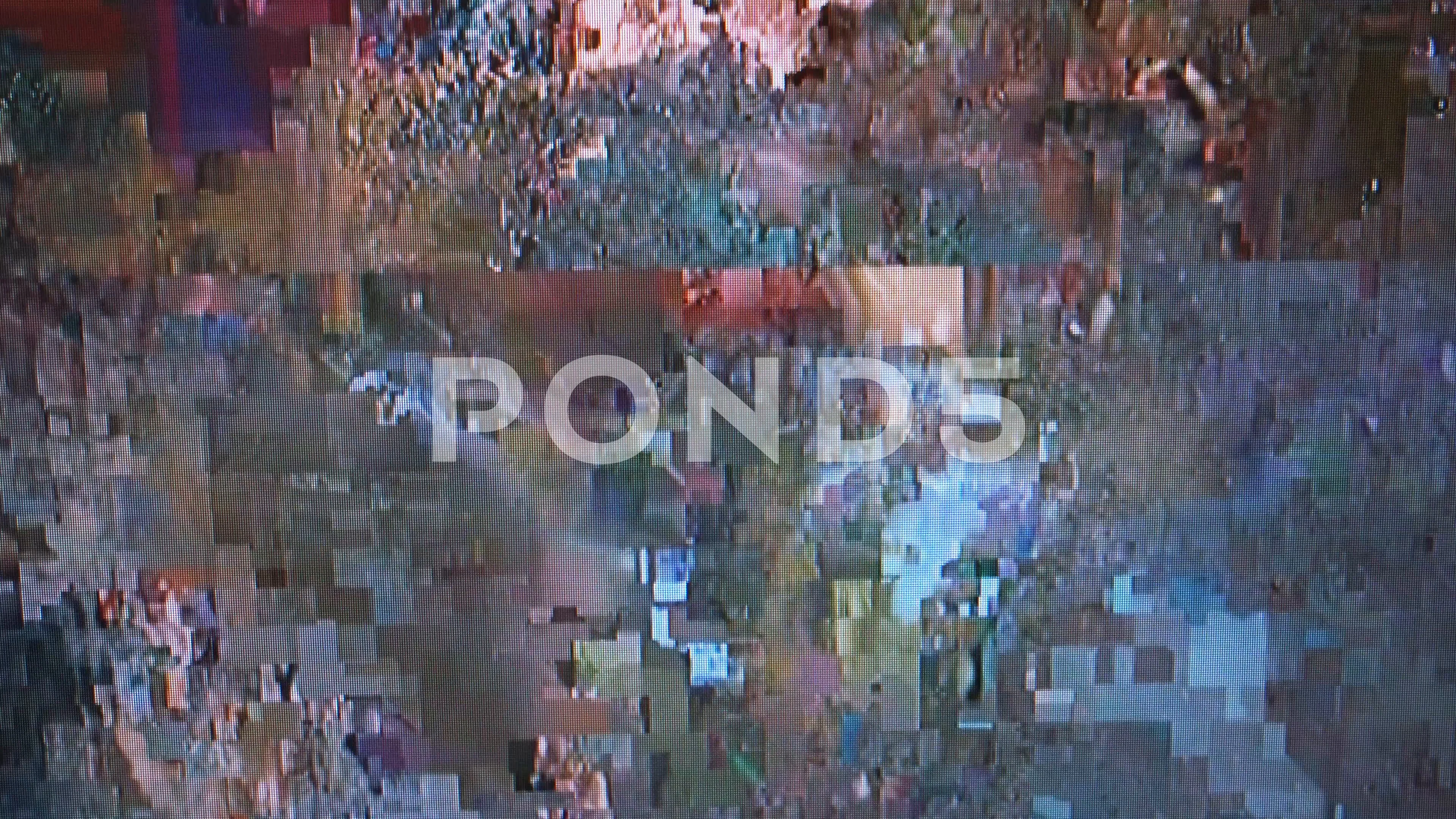 Glitch Psychedelic Background Old Tv Screen Error Digital Pixel