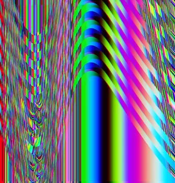 Glitch psychedelic background. Old TV screen error. Digital pixel noise abstract Stock Illustration