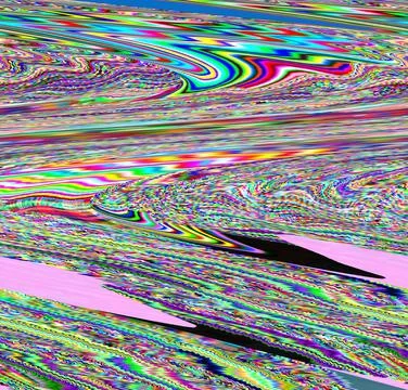 Glitch psychedelic background. Old TV screen error. Digital pixel noise abstract Stock Illustration