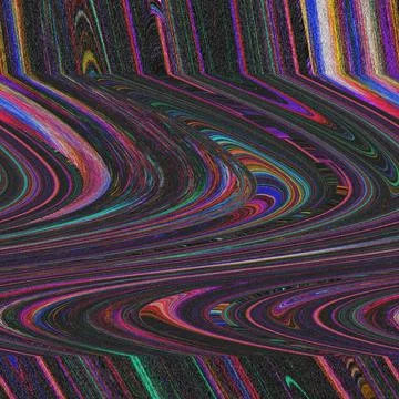 Glitch psychedelic background. Old TV screen error. Digital pixel noise abstract Stock Illustration