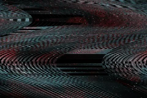 Glitch psychedelic background Old TV screen error Digital pixel noise abstract Illustrazione stock