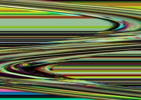 Glitch psychedelic background Old TV screen error Digital pixel noise abstract Illustrazione stock