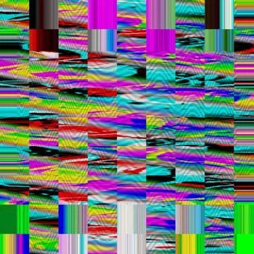 Glitch psychedelic background Old TV screen error Digital pixel noise abstract Illustrazione stock