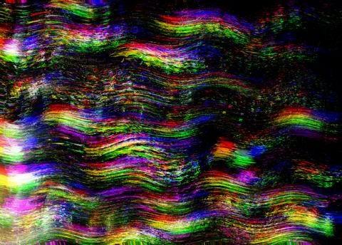 Glitch psychedelic Old TV background with Noise Screen error. Digital pixel Stock Illustration
