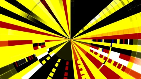 Glitch Radial Geometric Pattern Circle Arc Pie Chart Tech Motion Loop Stock Footage 309734783