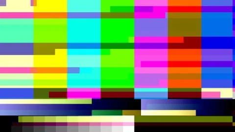 Glitch random digital signal error Illustrazione stock