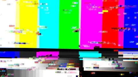 Glitch random digital signal error 스톡 일러스트