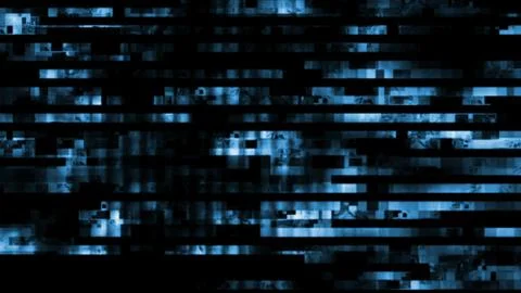 Glitch random digital signal error 库存插图