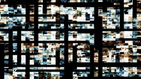 Glitch random digital signal error Illustrazione stock