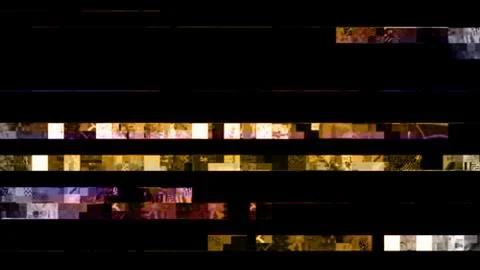 Glitch random digital signal error Illustrazione stock