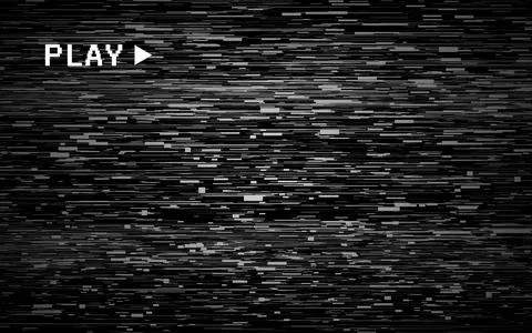 Glitch retro backdrop. Old video template. VHS no signal effect. Abstract Stock Illustration