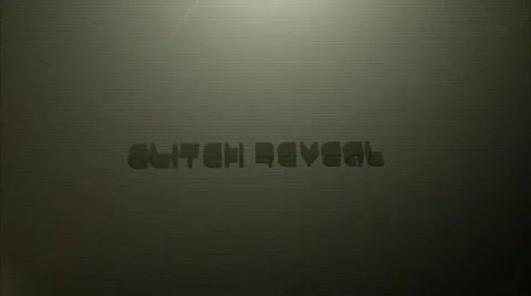 Glitch Reveal Стоковые After Effects