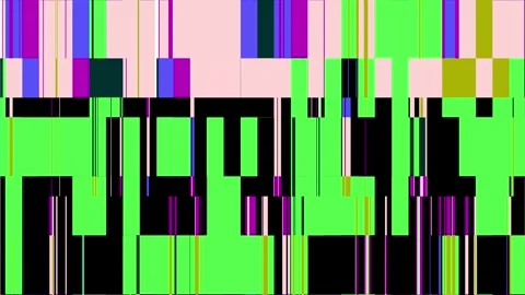 Glitch screen with bars loop animation. Stock Footage 241288432