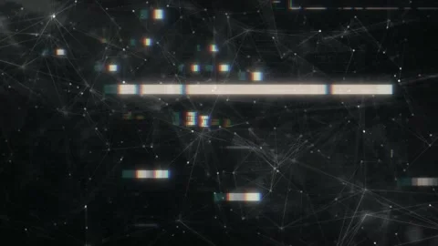 Glitch Screen Technology Background, Hacking and Cyber Security Concept Stock Footage 292145144