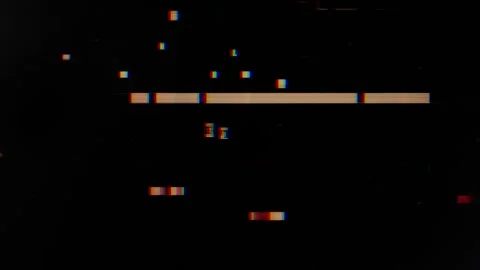 Glitch Screen Texture Retro Noise Computer Screen Overlay Видео 285831040