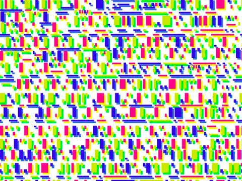 Glitch seamless pattern. Signal error pixel mosaic. Colorful background. Vect イラスト素材