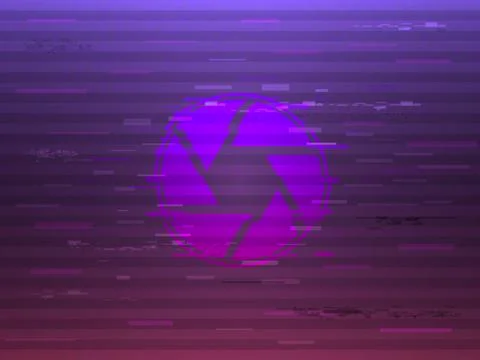 Glitch shutter on bright background. Modern glitched concept 스톡 일러스트