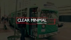 Glitch Simple Minimal Lower Thirds Stock After Effects