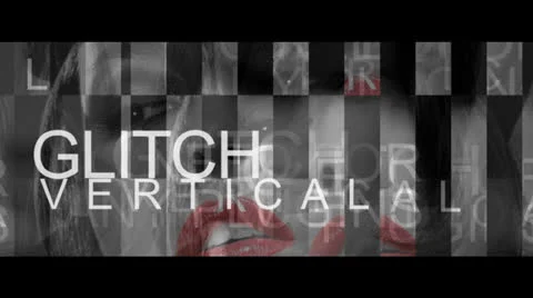 Glitch Slideshow Vertical  Stock After Effects