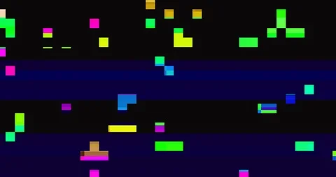 Glitch small squares Stock Footage 122818618