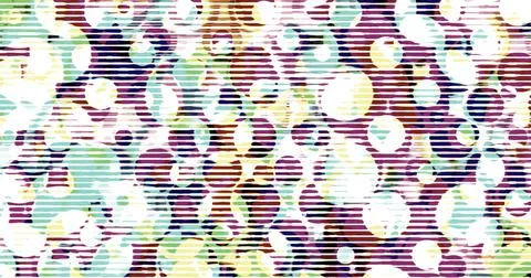 Glitch Soft Pastel Color Bubbles Circles Random Pattern Background Illustrazione stock